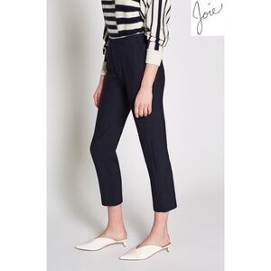 JOIE WOMEN NWT KENDIA B HIGH RISE CROPPED STRIPE MIDNIGHT PANTS. SIZE 6
